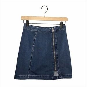 New w/o tag. Free People This Way or That Way Denim Mini Skirt